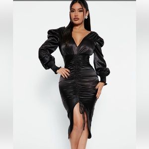 Satin Midi dress! *New without tags*